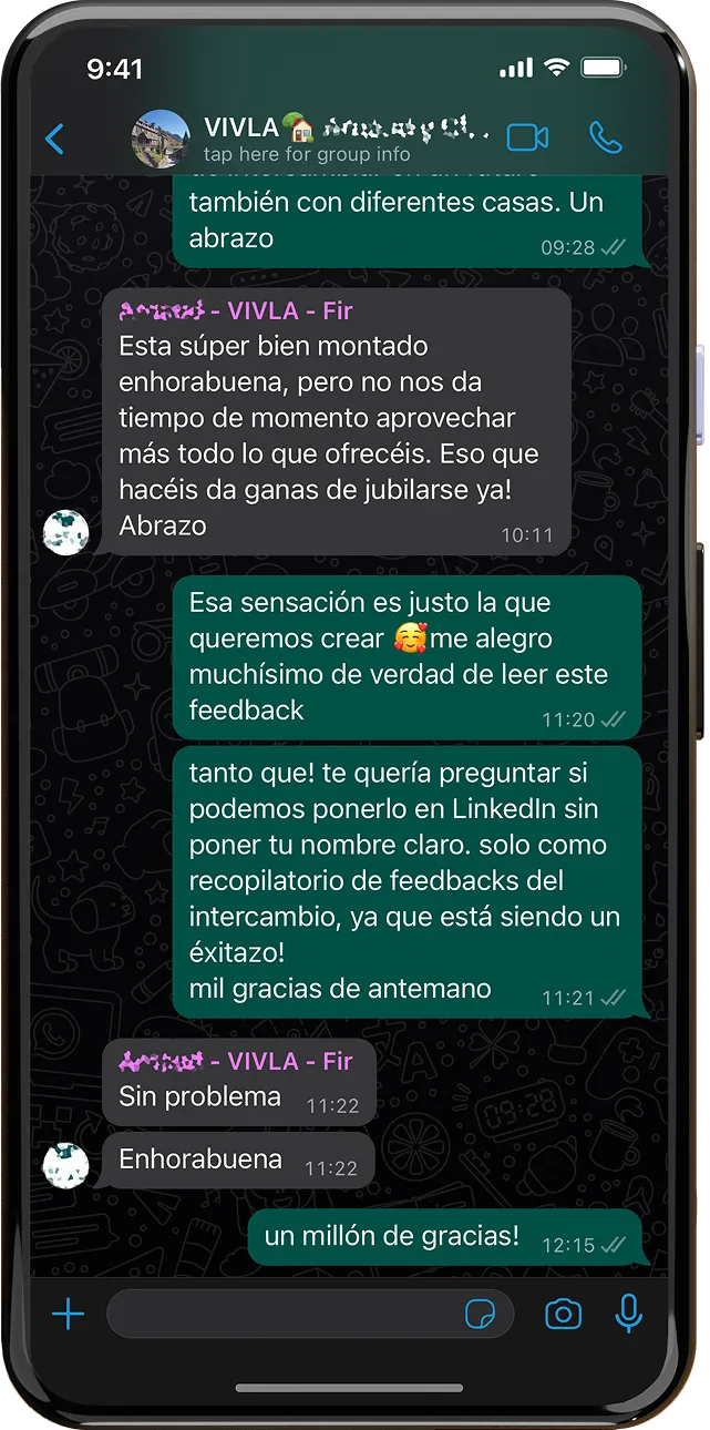 The VIVLA app on a phone
